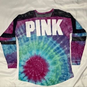 ✮vs PINK Custom Tie-Dye Varsity Spirit Jersey✮